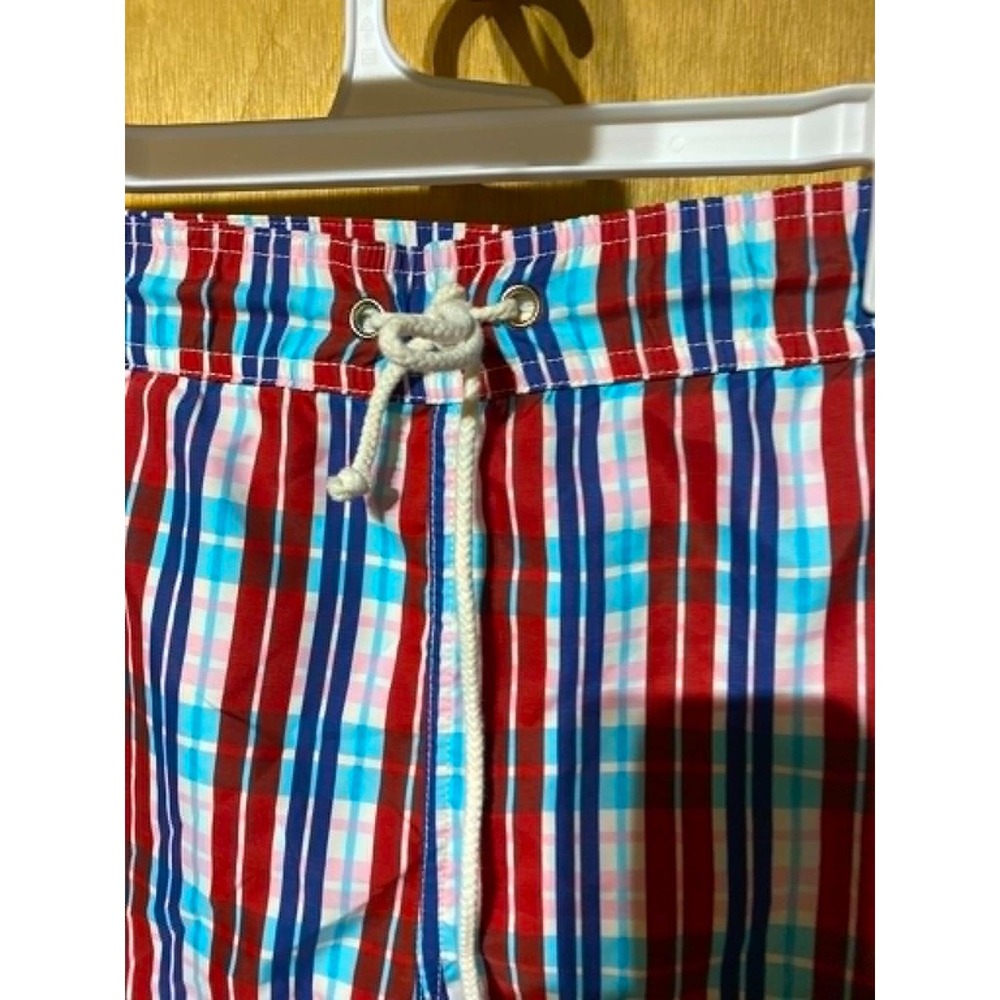 J Crew Men's Swimwear Sz Medium Swim Trunks Color Block 6" Inseam Beach Swimsuit